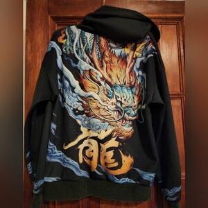 Kimura Sansha Heaven Dragon Japanese Art Graphic Sweatshirt-Medium